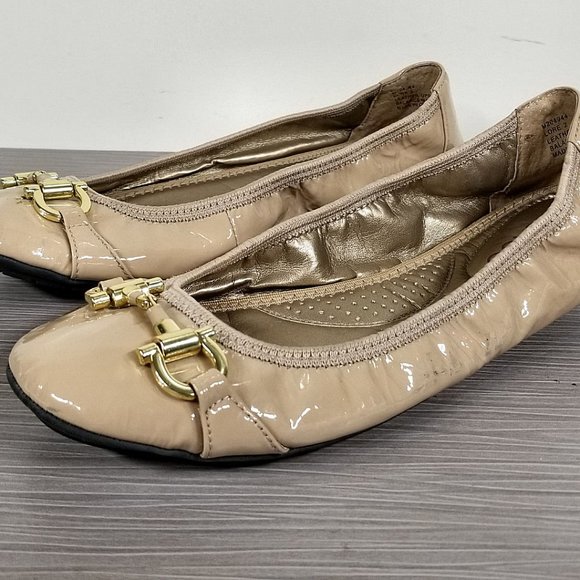 Me Too 'Legend 2.0' Ballet Flat, Driftwood Patent Leather, Womens Size 7.5 M - Picture 3 of 11